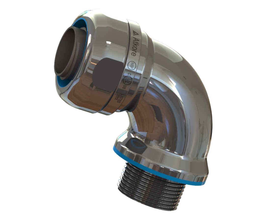 Stainless Steel Hygienic 90 Deg Flex Connectors